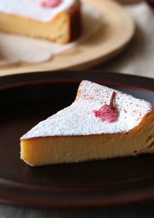 しっとり食感！ベイクドチーズケーキ♡-レシピのメイン写真