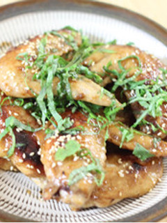 大葉とごまたっぷり鶏手羽甘辛煮-レシピのメイン写真