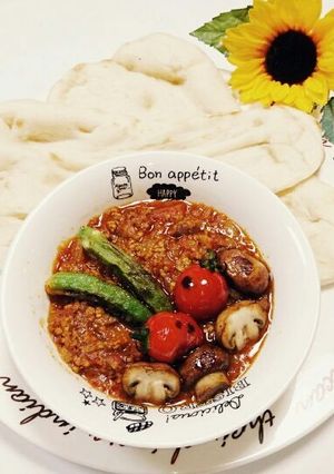 レンジで１０分　時短！簡単！キーマカレー-レシピのメイン写真