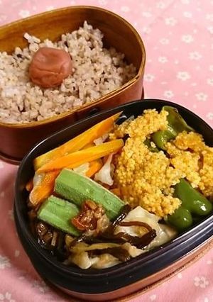 マクロビ☆ピーマンのもちきびあんかけ-レシピのメイン写真