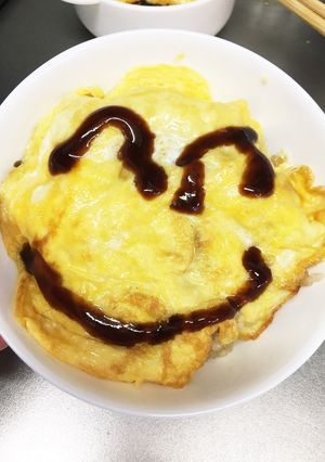 炊き込みご飯の残りでオムライス★-レシピのメイン写真