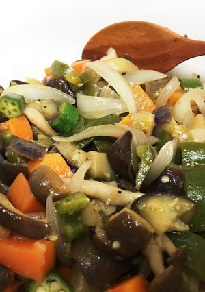 夏野菜とキノコの梅マリネ-レシピのメイン写真