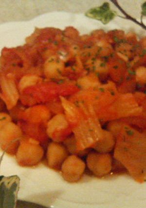 白菜とひよこ豆のトマト煮-レシピのメイン写真
