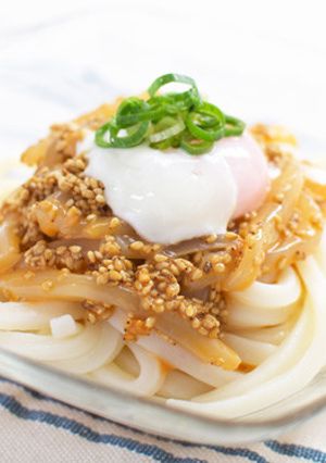 冷製 ごま香る、甲いかうに蟹味噌うどん-レシピのメイン写真