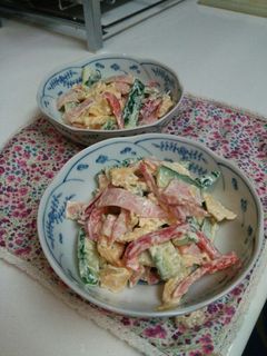 きゅうりと卵焼きのサラダ-レシピのメイン写真