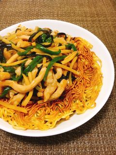 豚肉細切り焼きそば✤青椒肉絲麺-レシピのメイン写真