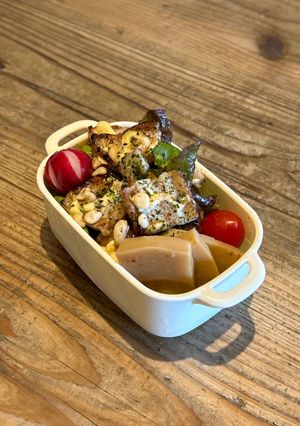 豚お好み焼き風味弁当-レシピのメイン写真