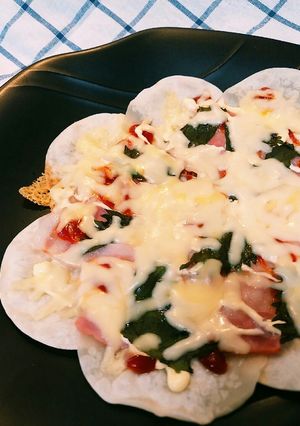 餃子の皮ピザ-レシピのメイン写真