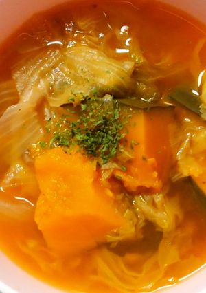 ランチにもレタスとカボチャのケチャスープ-レシピのメイン写真