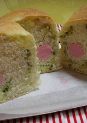 基本の生地でソーセージチーズ食パン-レシピのメイン写真