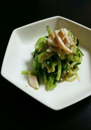 鶏ハムナスきゅうりの胡麻酢和え-レシピのメイン写真