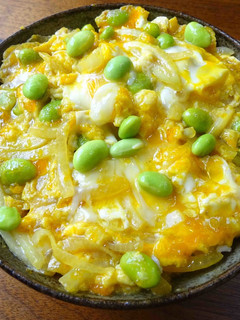 たまご丼・・枝豆たくさんのたまご丼-レシピのメイン写真