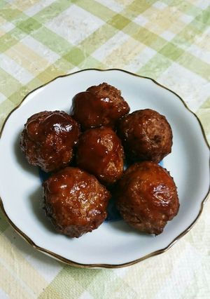 玉ねぎ入りでふっくら♪肉団子の甘酢あん☆-レシピのメイン写真