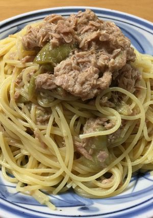 男飯 フライパン不要 ナスとツナのパスタ-レシピのメイン写真