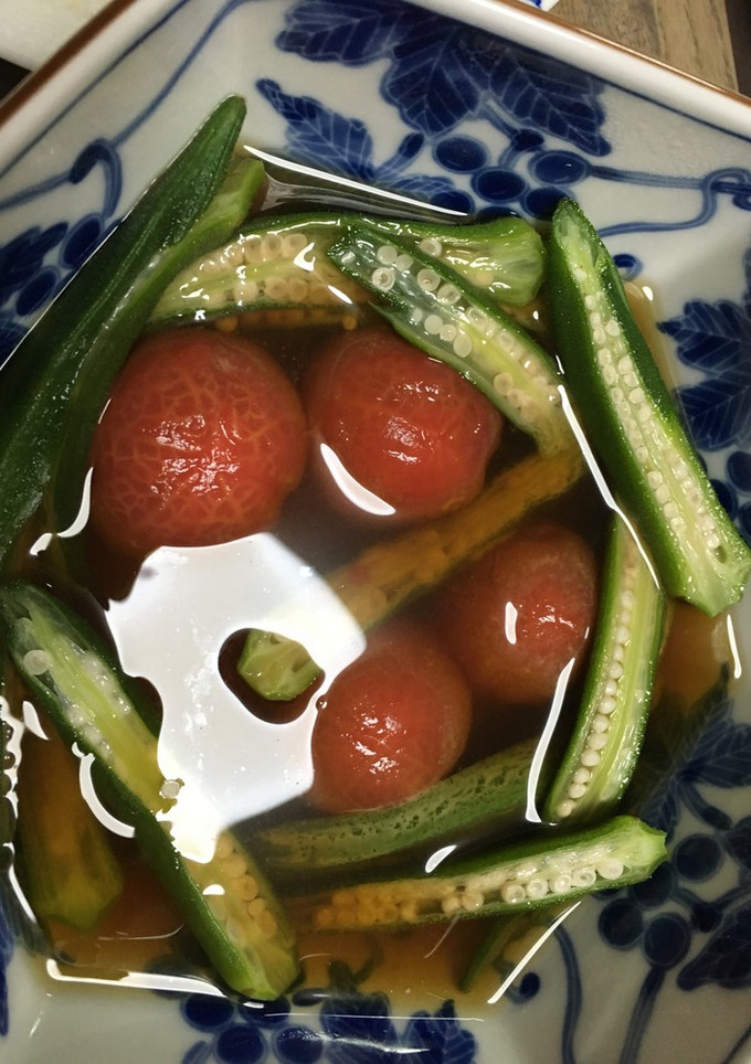 【簡単】オクラとトマトのたいたん-レシピのメイン写真