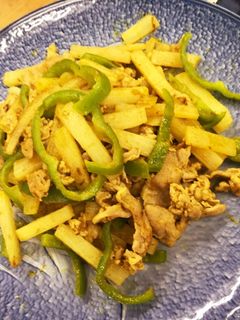 山芋と豚バラのカレー醤油煮-レシピのメイン写真