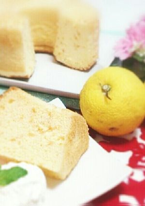 米粉で♪ゆずジャムシフォンケーキ-レシピのメイン写真