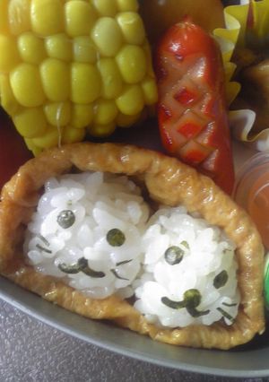 年中■お弁当(双子アザラシ)-レシピのメイン写真