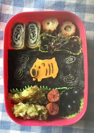 キャラ弁☆蚊取り豚-レシピのメイン写真