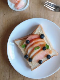 ♢桃のトースト♢-レシピのメイン写真