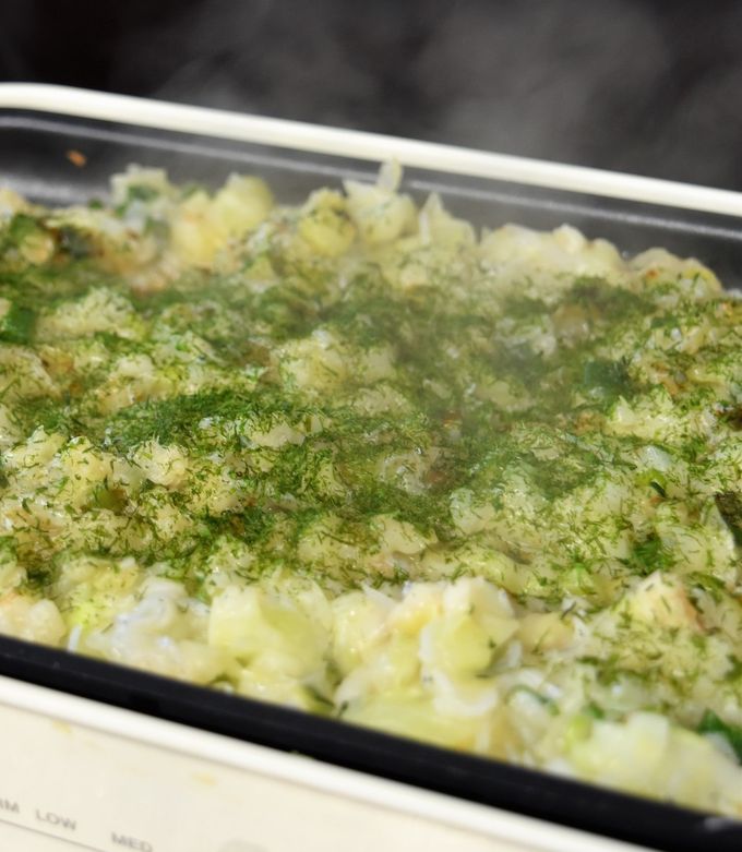 梅と昆布茶の京風ちりめんもんじゃ-レシピのメイン写真