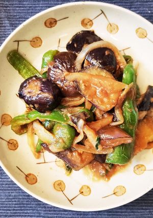 夏の定番郷土料理「油味噌」茄子の味噌炒め-レシピのメイン写真