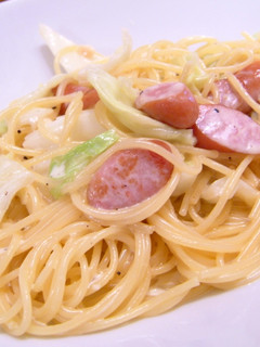 ウインナーとキャベツのクリームパスタ-レシピのメイン写真