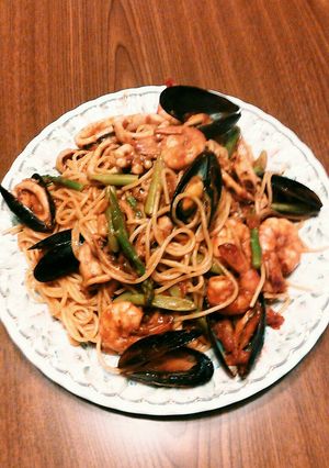 辛くない簡単ペスカトーレ-レシピのメイン写真