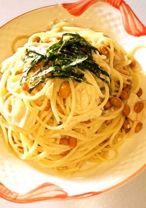 簡単ランチ❤️納豆とツナの和風パスタ-レシピのメイン写真