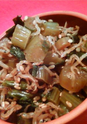 野沢菜とじゃこの美味しい炒め物☆。*゚-レシピのメイン写真