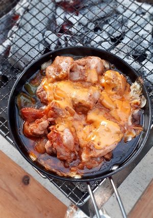 BBQでチーズタッカルビ♪-レシピのメイン写真