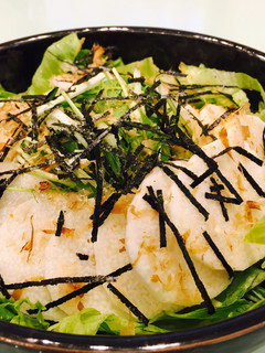 長芋と水菜とレタスのサラダ-レシピのメイン写真