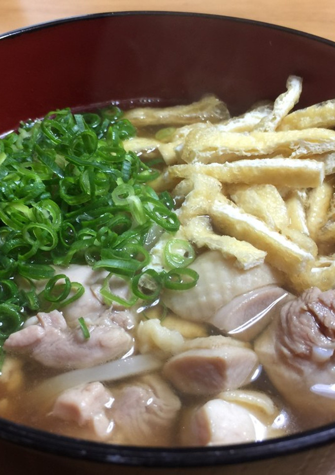 冷凍うどんで簡単 鶏南蛮うどん 手抜き-レシピのメイン写真