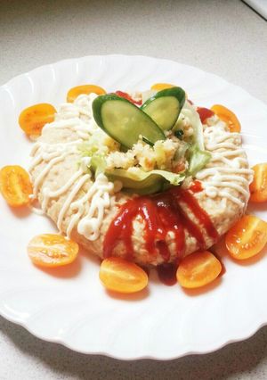 レンジで簡単、チキンミートローフ-レシピのメイン写真