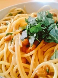 大葉と納豆のパスタ-レシピのメイン写真