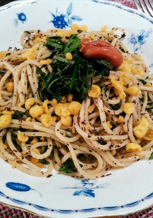 ずぼランチ☀大葉とゆかりの和風スパゲティ-レシピのメイン写真