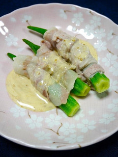お弁当に!オクラのマキマキしゃぶしゃぶ-レシピのメイン写真