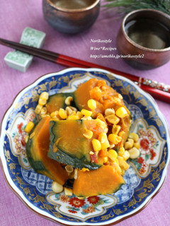 レンジで作るピリ辛かぼちゃコーン-レシピのメイン写真