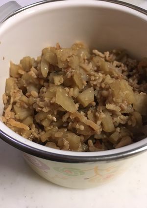 常備菜♪鳥挽肉とレンコンの甘辛煮-レシピのメイン写真