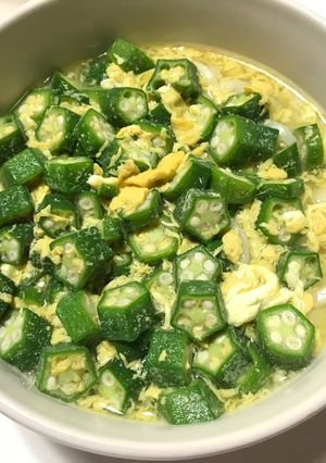 オクラうどん-レシピのメイン写真
