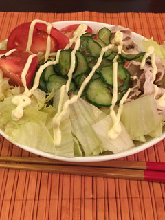 お好きな野菜でサラダうどん(ガスト風)-レシピのメイン写真