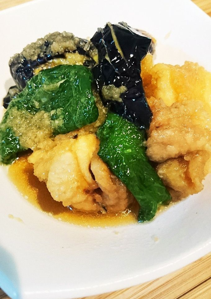 めっちゃ簡単！鶏となすピーマンの揚げ浸し-レシピのメイン写真