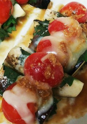 夏野菜の味噌チーズソースかけ-レシピのメイン写真