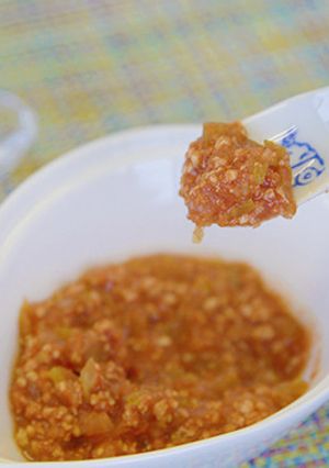 【離乳食完了期】鶏肉のトマトソース煮込み-レシピのメイン写真