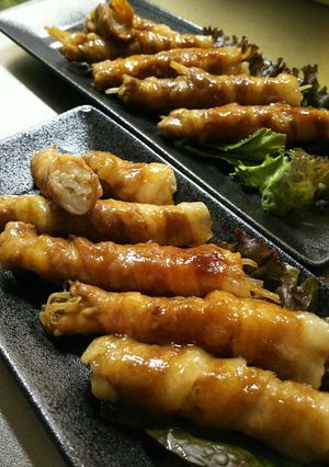 レンジで簡単！焼き肉タレ豚バラもやし巻✨-レシピのメイン写真