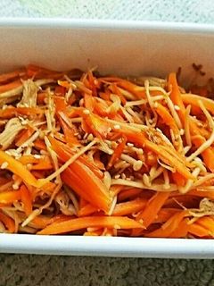 人参とえのきの炒め物-レシピのメイン写真