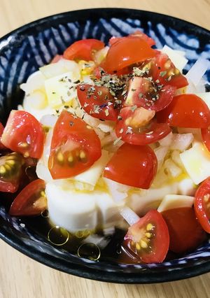 トマトと豆腐でさっぱり❀イタリアン風冷奴-レシピのメイン写真