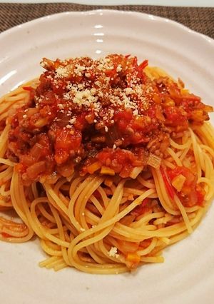 簡単♪ミートソースパスタ-レシピのメイン写真