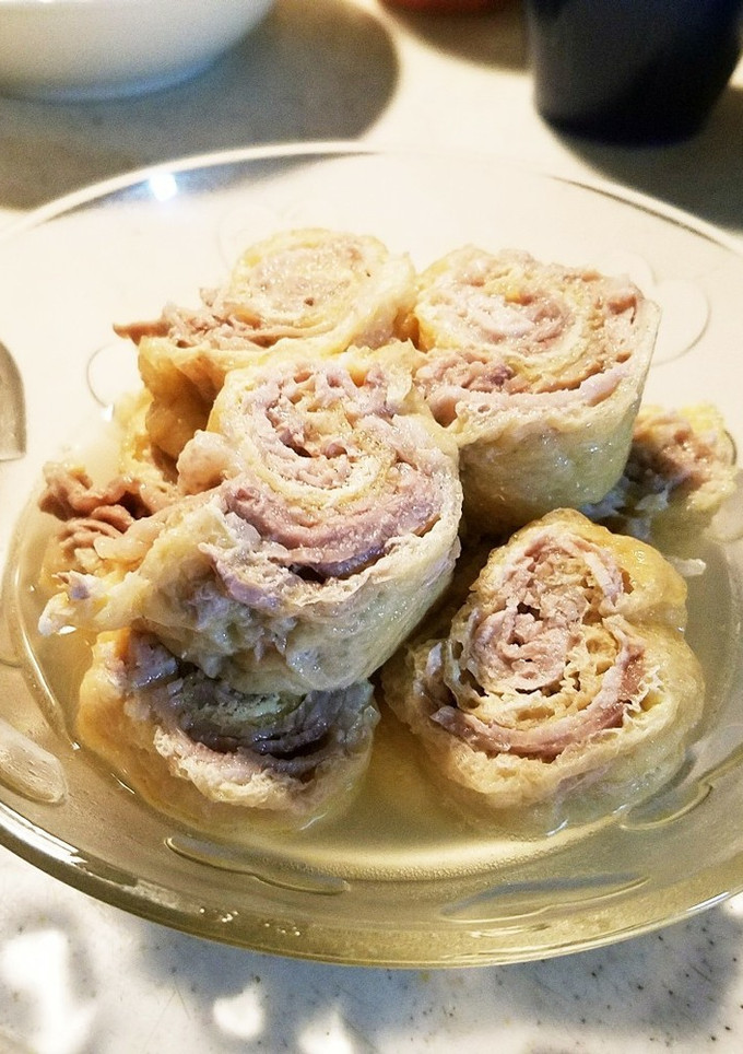 油揚げと豚肉のくるくる煮-レシピのメイン写真