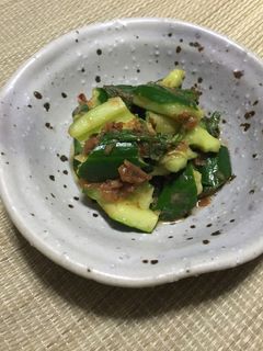 きゅうりの梅かつお和え-レシピのメイン写真
